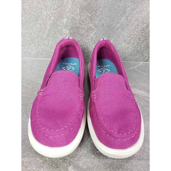 Sperry Recycled Sneakers Womens 8 M Fushsia Captain's Moc Slip Ons Shoes - Picture 6 of 12
